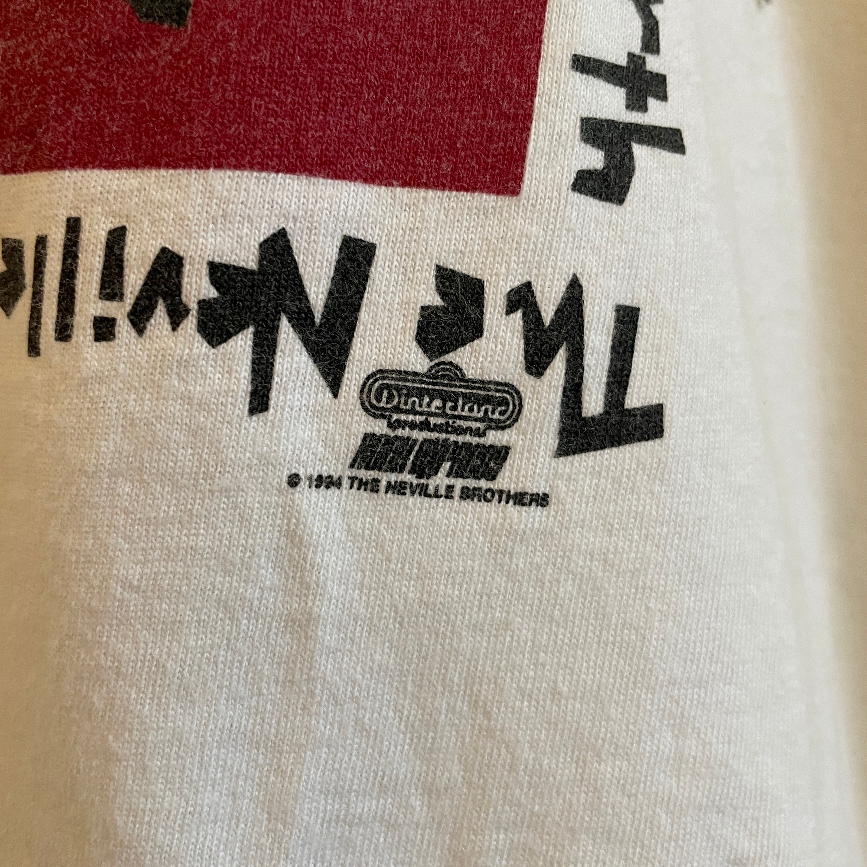 1550】90年代 ビンテージ 古着 Neville Brothers バンドTシャツ 