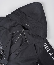 【ATELIER LINE】 ビックカラーフーディージャケット (BLACK)　CQ-48066H