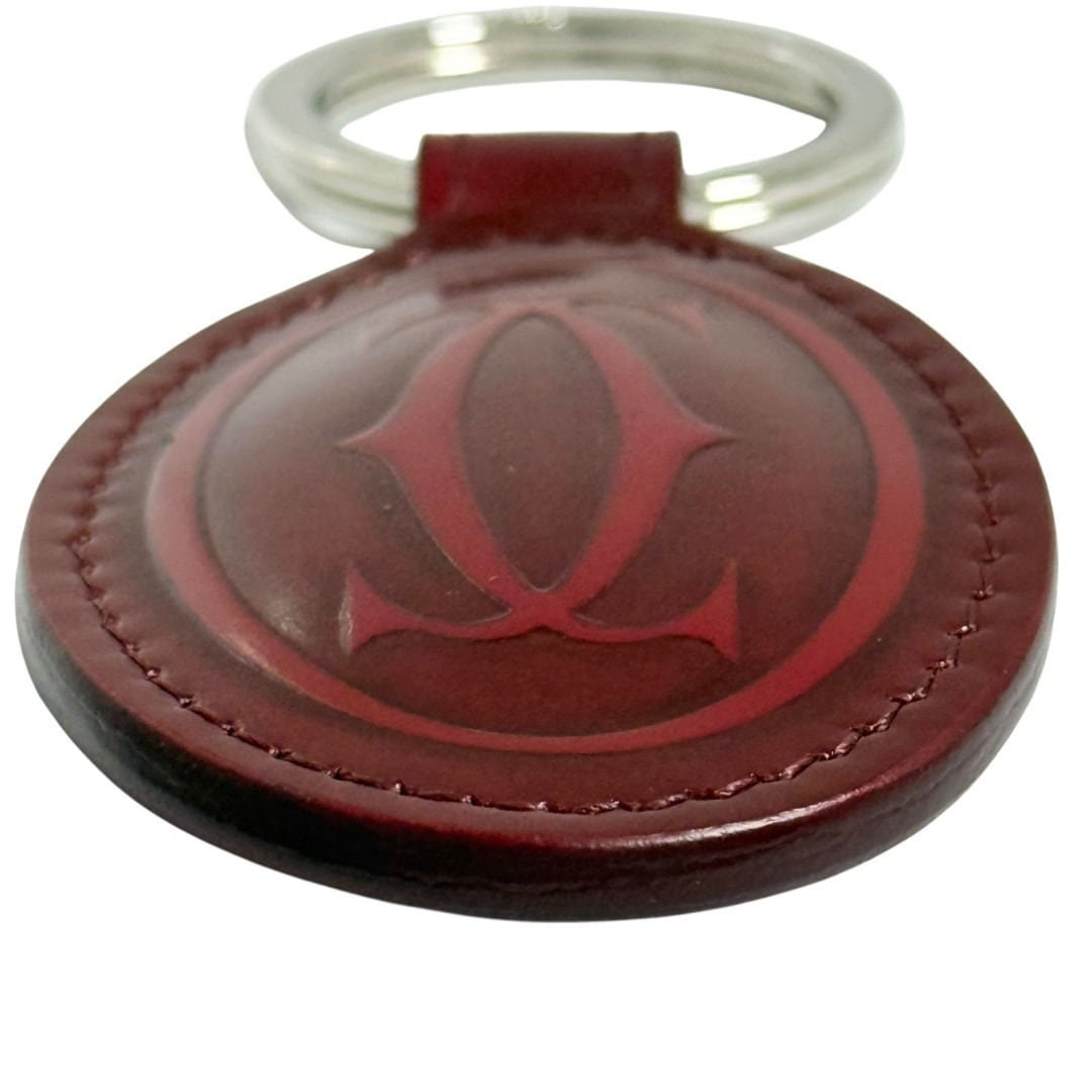 カルティエ メンズ レディース キーリング キーホルダー ダブルC 未