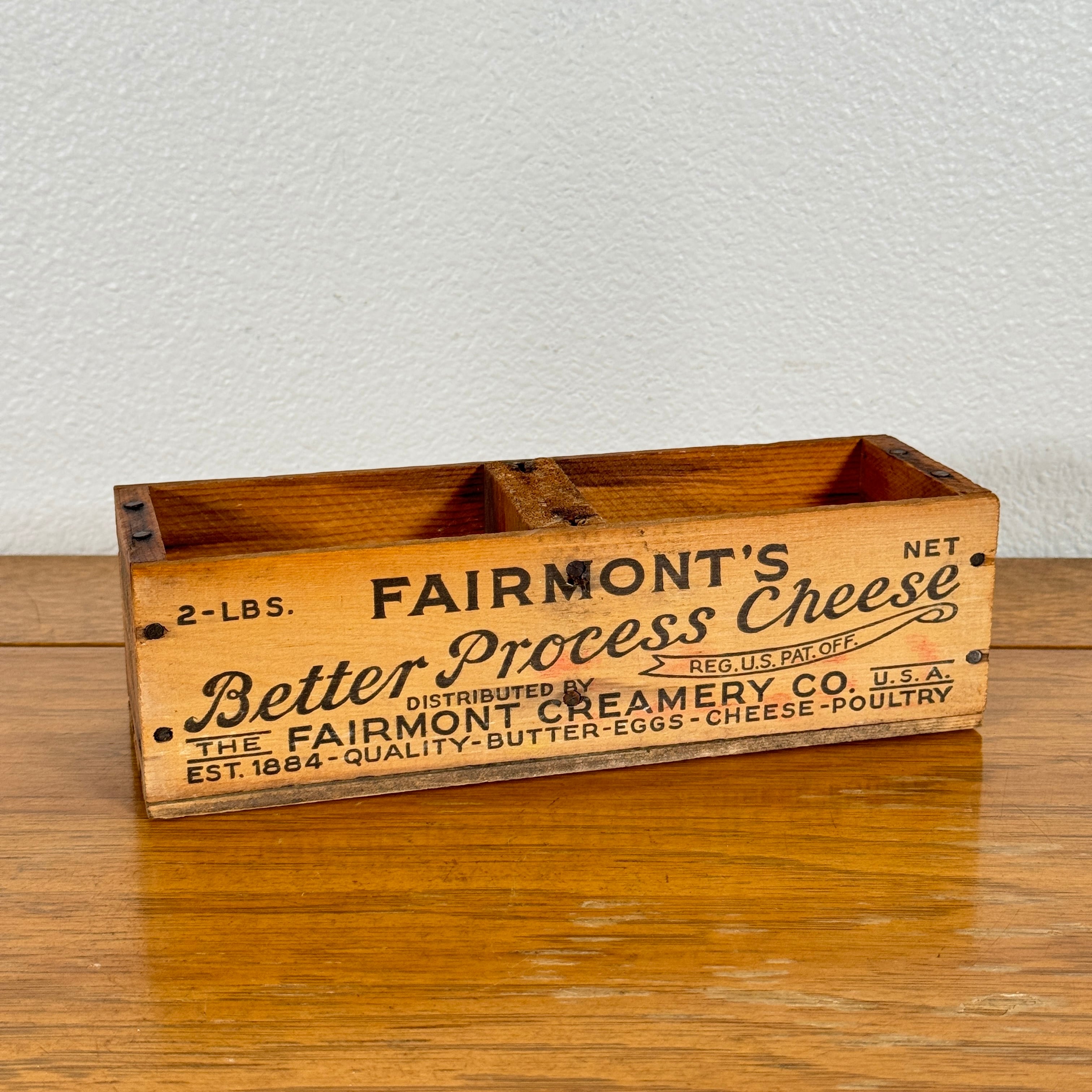 #1544【1950年代】ビンテージ チーズクレート 木箱 ウッドボックス 収納ケース ディスプレイ