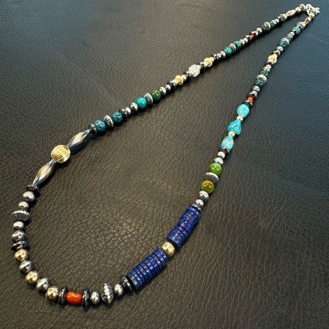 ブライト（Bright）ネックレス（Wave Lapis Lazuli）60cm - 1