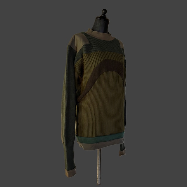 Rebuild Command Knit Sweater khaki 01