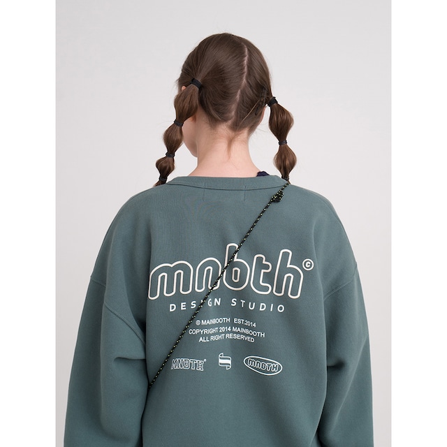 [MAINBOOTH] MNBTH Sweatshirt(KHAKI) 正規品 韓国 ブランド トレーナー