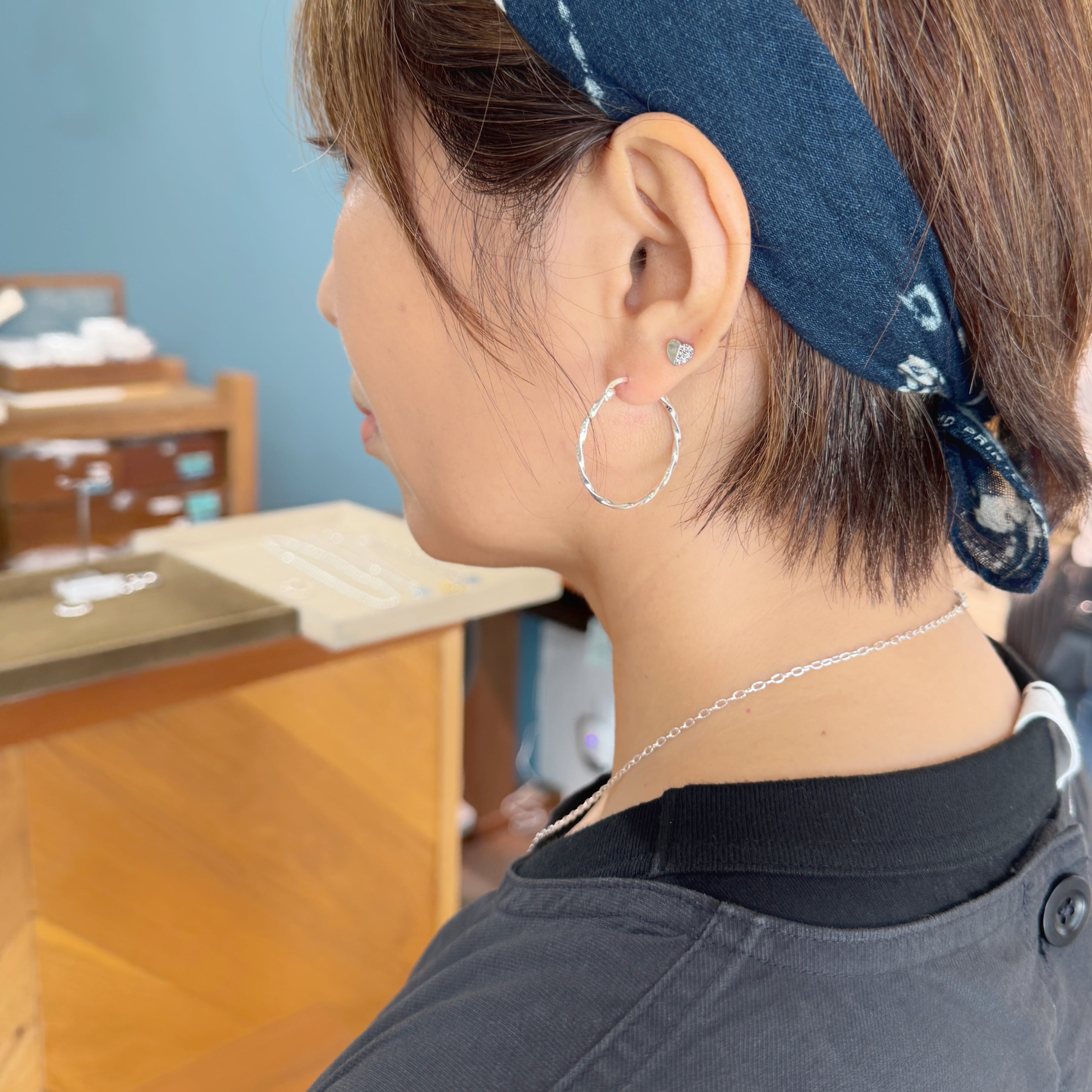 NEW ツイスト フープピアス 細 M size ◇◇ | 【公式通販】鎌倉の