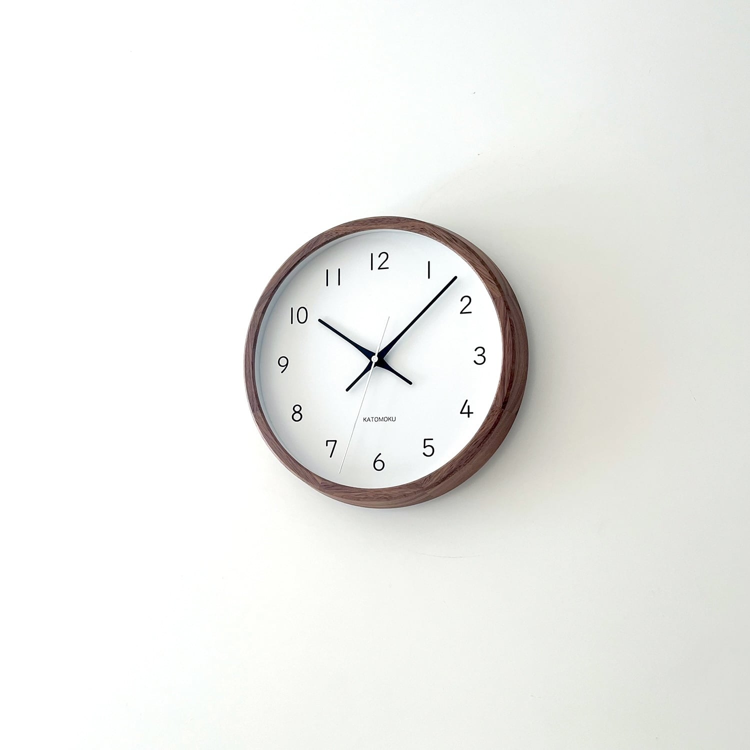 KATOMOKU muku clock 13 ウォールナット km-104WA 掛け時計 | 加藤木工