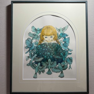 絵本原画「トリのたまご」