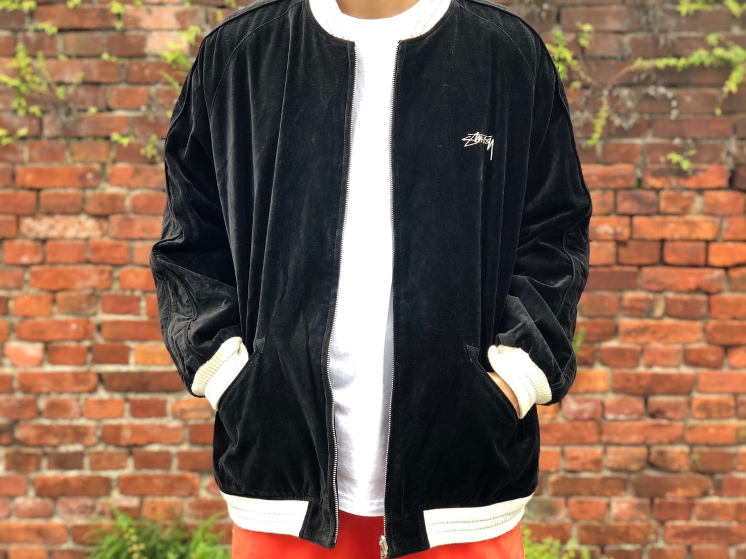 vintage STUSSY reverseble jacket e