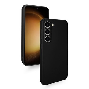【新着特価】Galaxy S23 ケース 耐衝撃 薄型 軽量 柔軟 SC-51D SCG19 カバー シリコン ギャラクシーS23 スマホケース マット質感 全面保護 指紋防止 落下防止 擦り傷防止 (ブラック)