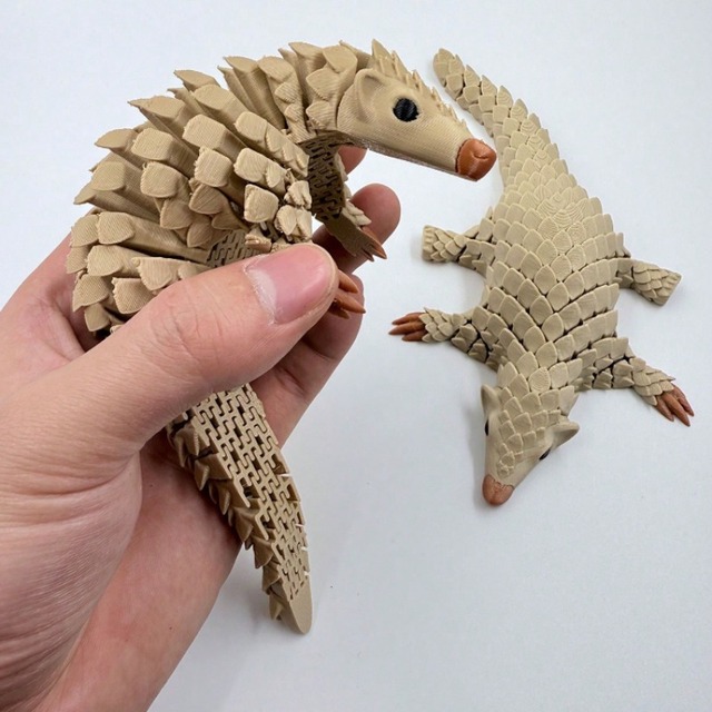 3Dプリント穿山甲装甲小像 置物 デスクトップ