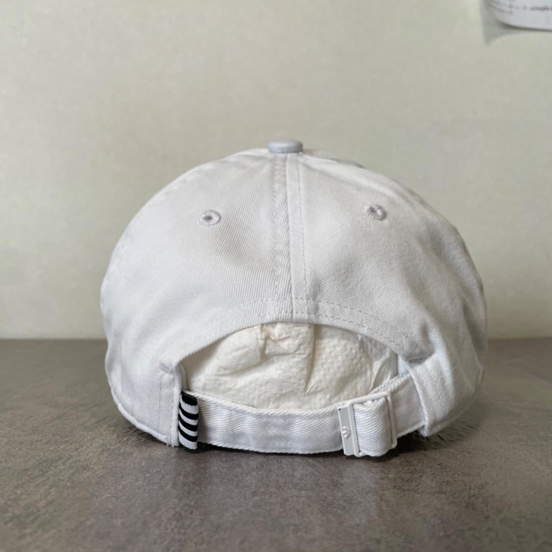 adidas アディダス 帽子 キャップ ロゴ トレフォイル 白 15318