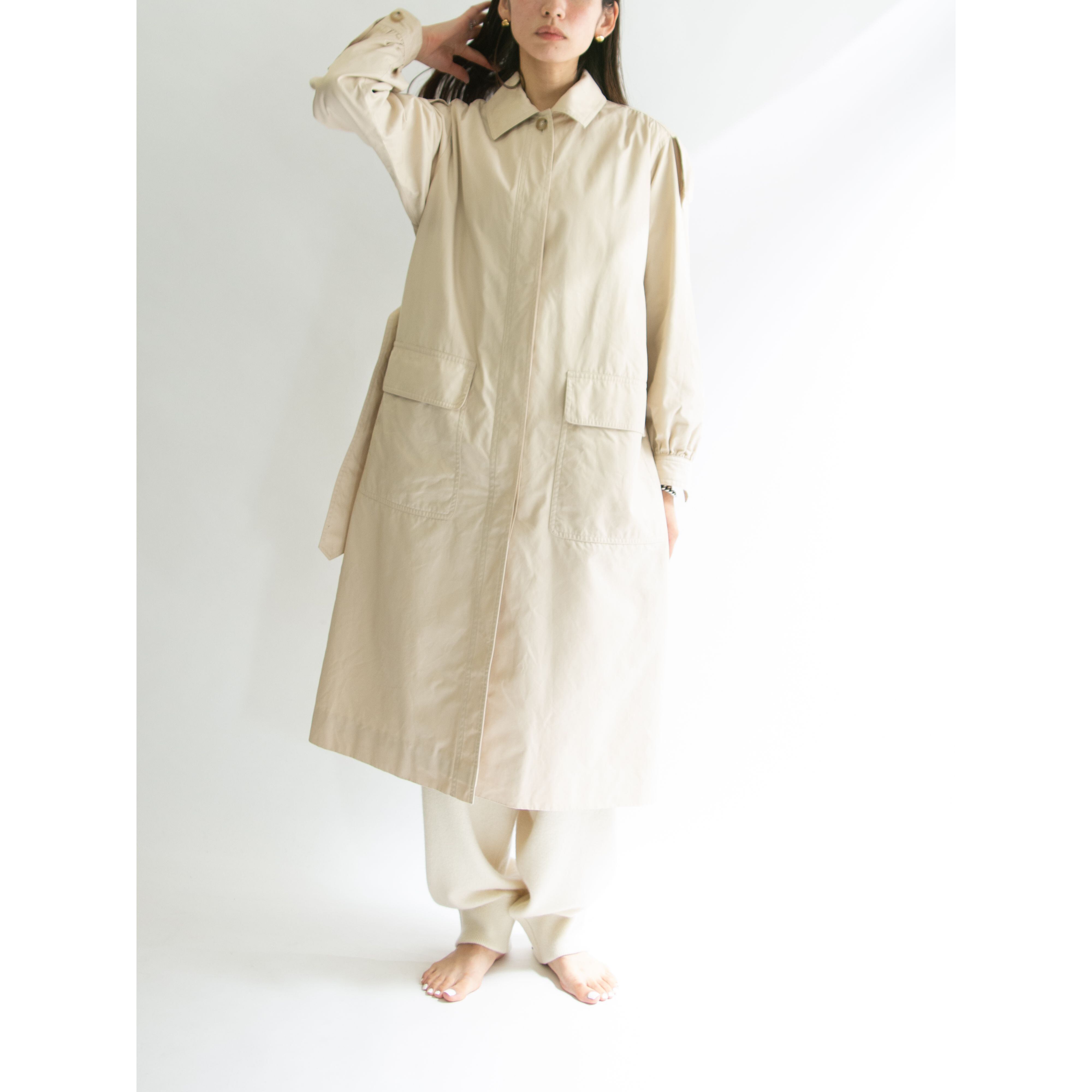 【Yves Saint Laurent】Made in Japan cotton single trench coat(イヴサンローラン コットントレンチコート11a