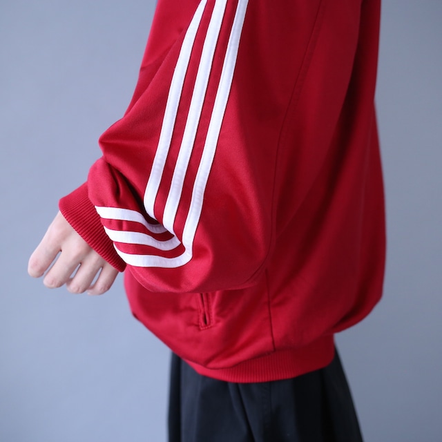 "90's adidas" multi switching loose silhouette track jacket