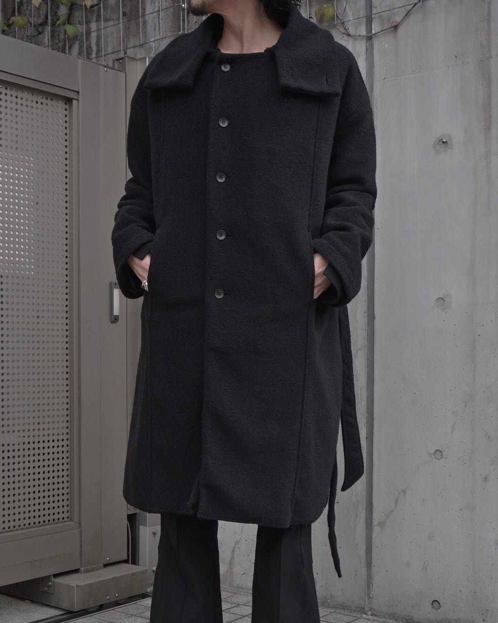 ASKYY / DET COLLAR COAT / BLK | ASKYY TOKYO FLAGSHIP