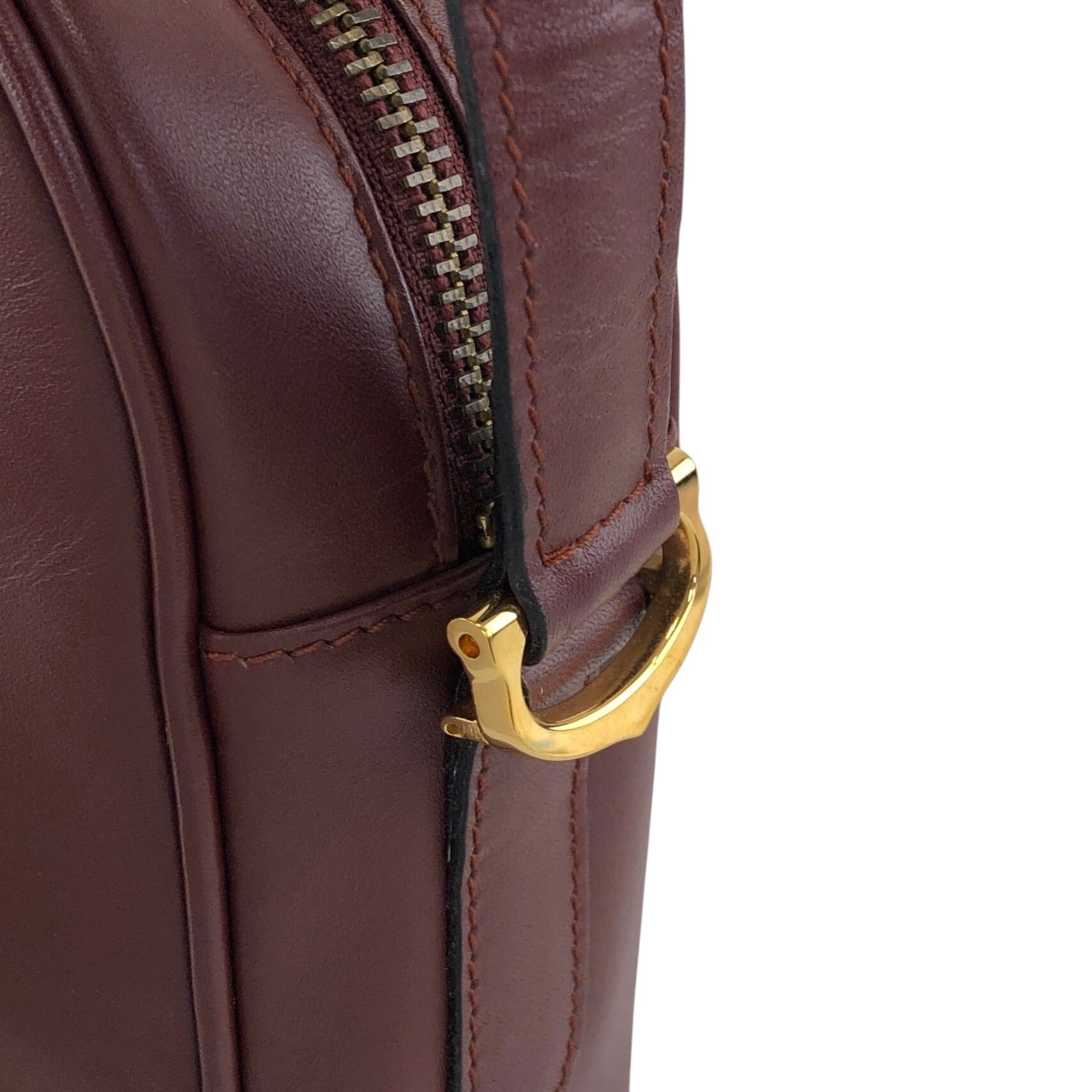 Cartier カルティエ ショルダーバッグ ボルドー マストライン レザー