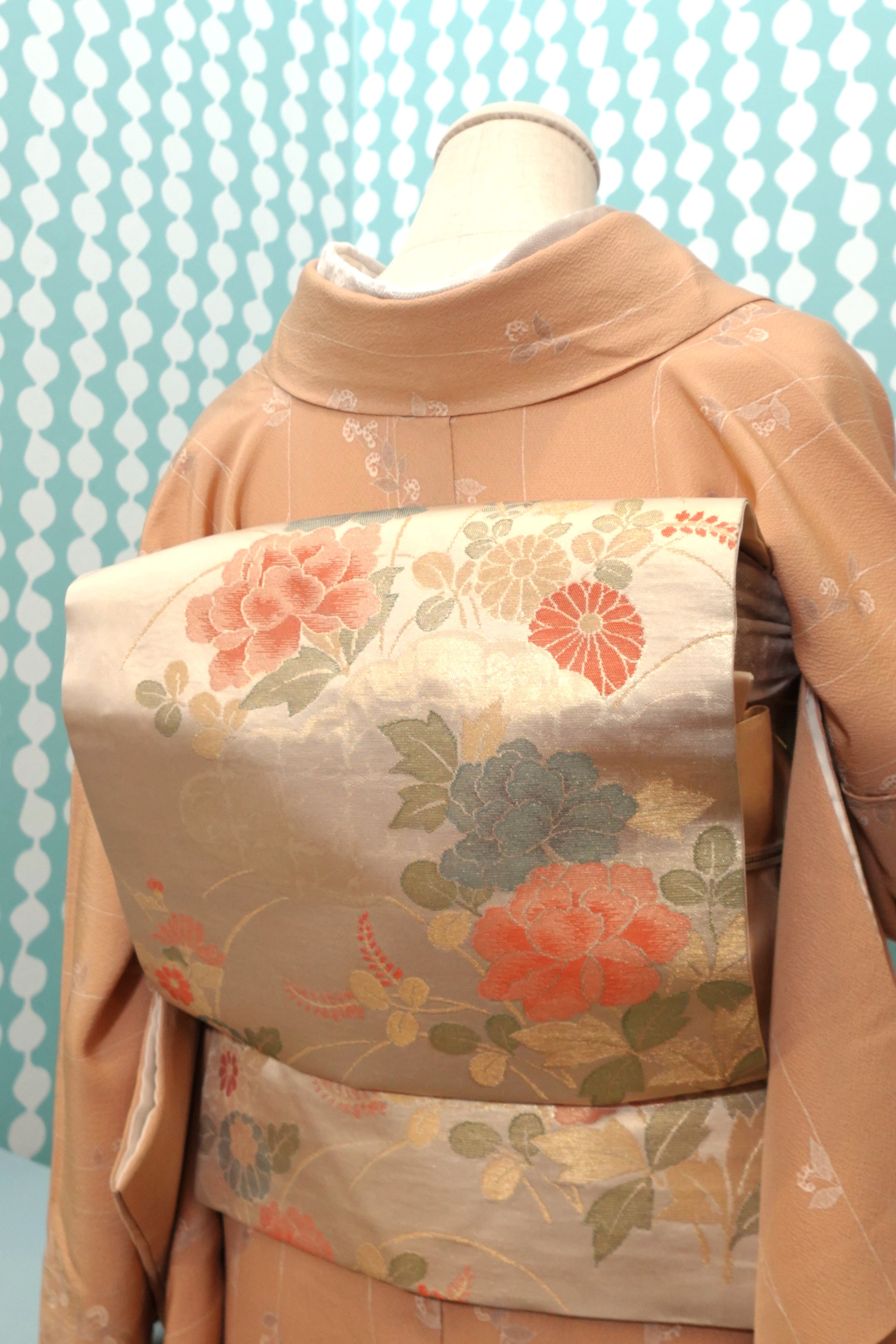 再販・即納】うさこま×大塚呉服店コラボ ペルシャ紋半幅帯