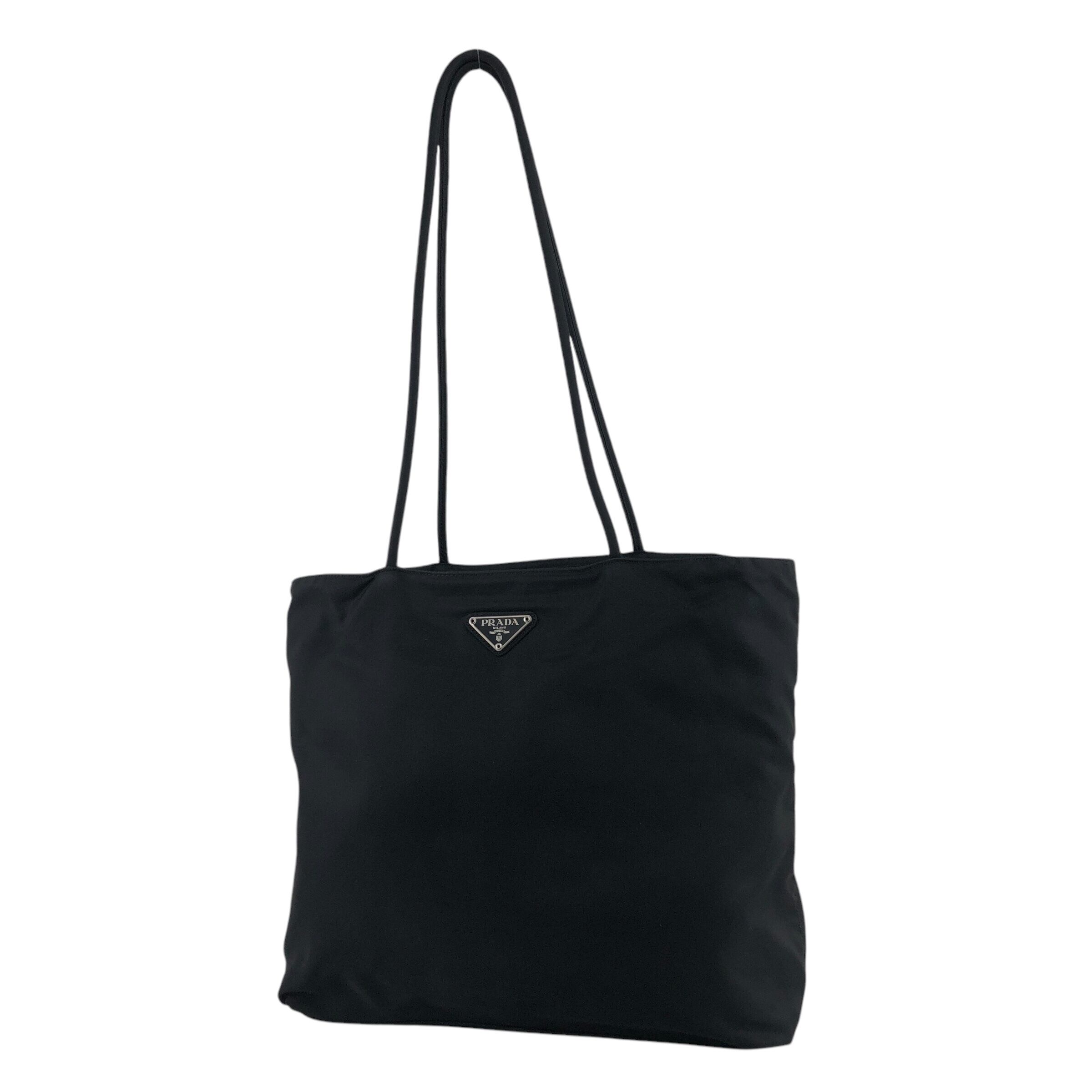 PRADA プラダ トートバッグ ブラック トライアングルロゴ ナイロン