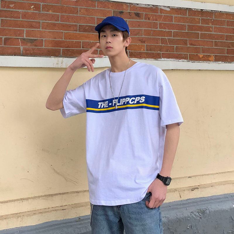 全3色 Tシャツ カットソー プリント カジュアル シンプル