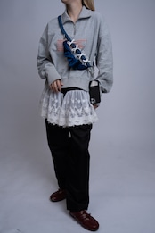 【残り9点】3way velour strap Navy