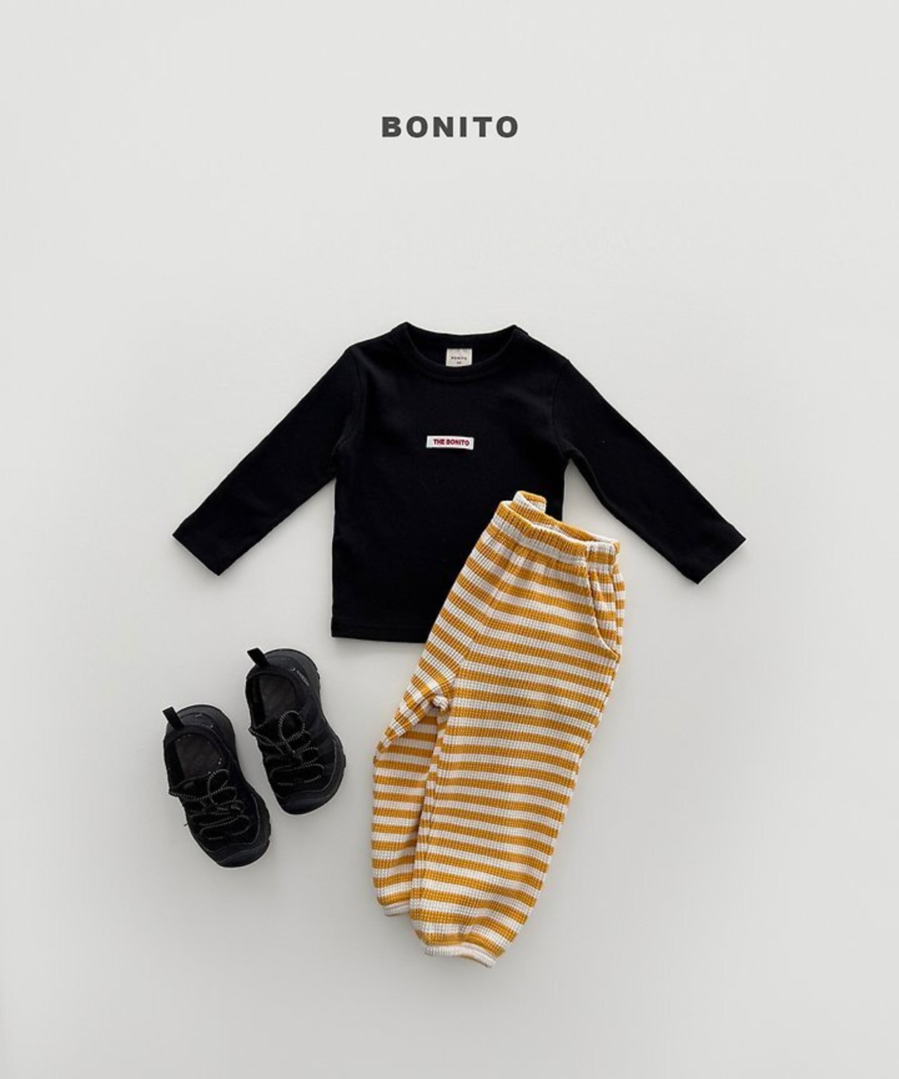 韓国子供服 / BONITO / 26Autumn / ワッフルジョガーパンツ / 秋服 *12M~JM *