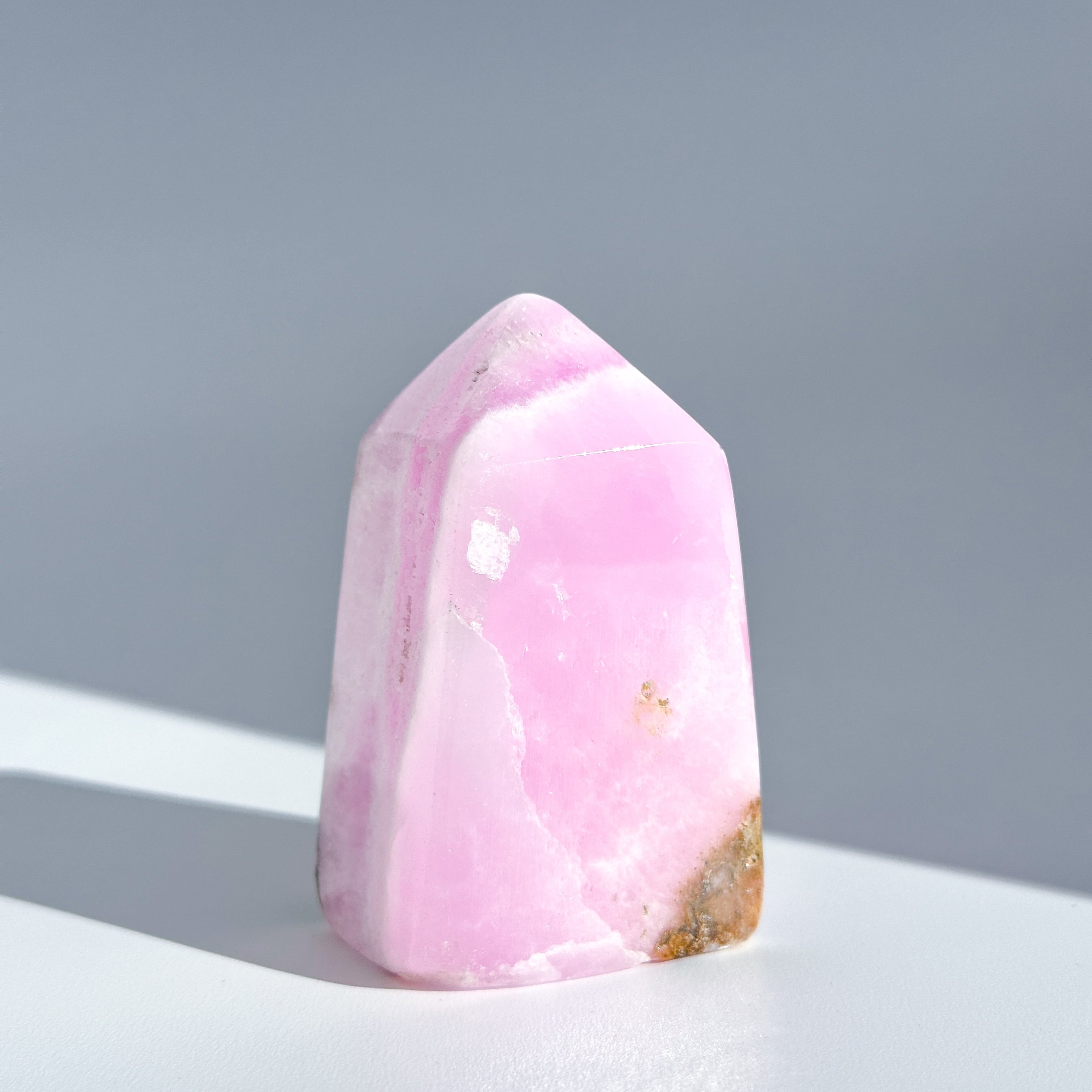 高品質天然石ピンクリチウムクォーツファントムビッグポイント原石水晶