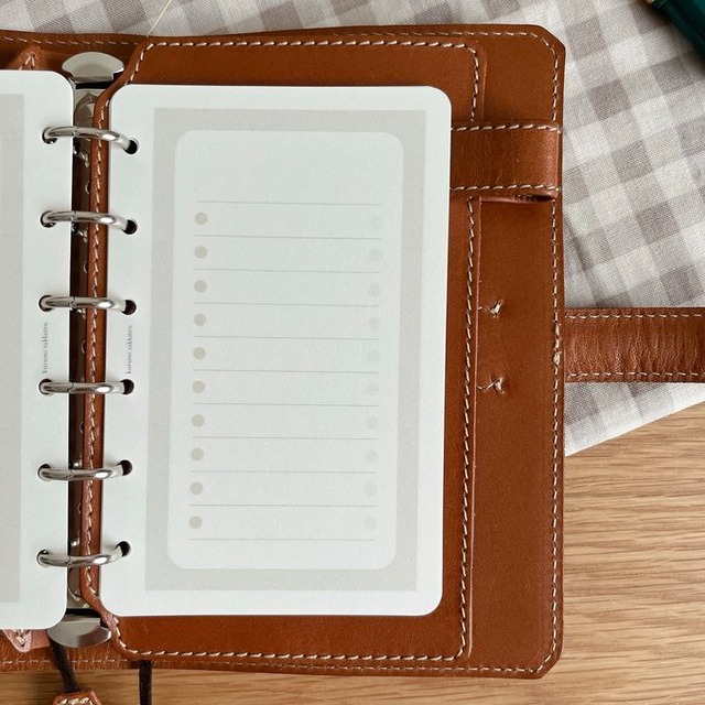 ミニ6穴サイズ/おしゃれフリーリストリフィル