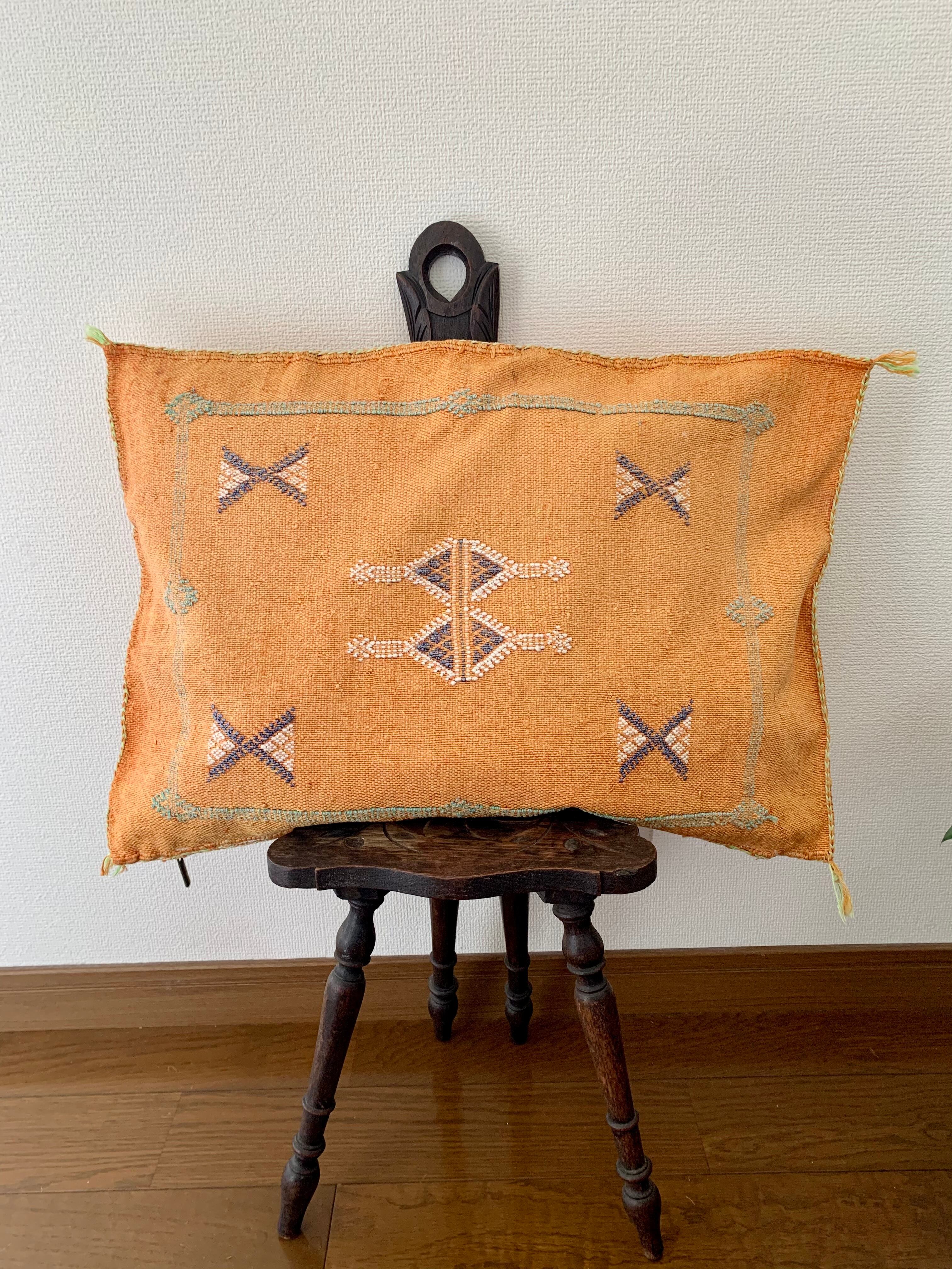 モロッコサブラクッションカバーF(オレンジ)