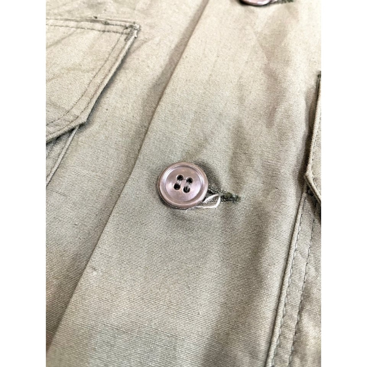 60s "DEAD STOCK" LOUIS ARONOFF POPLIN UTILITY SHIRT Size SMALL