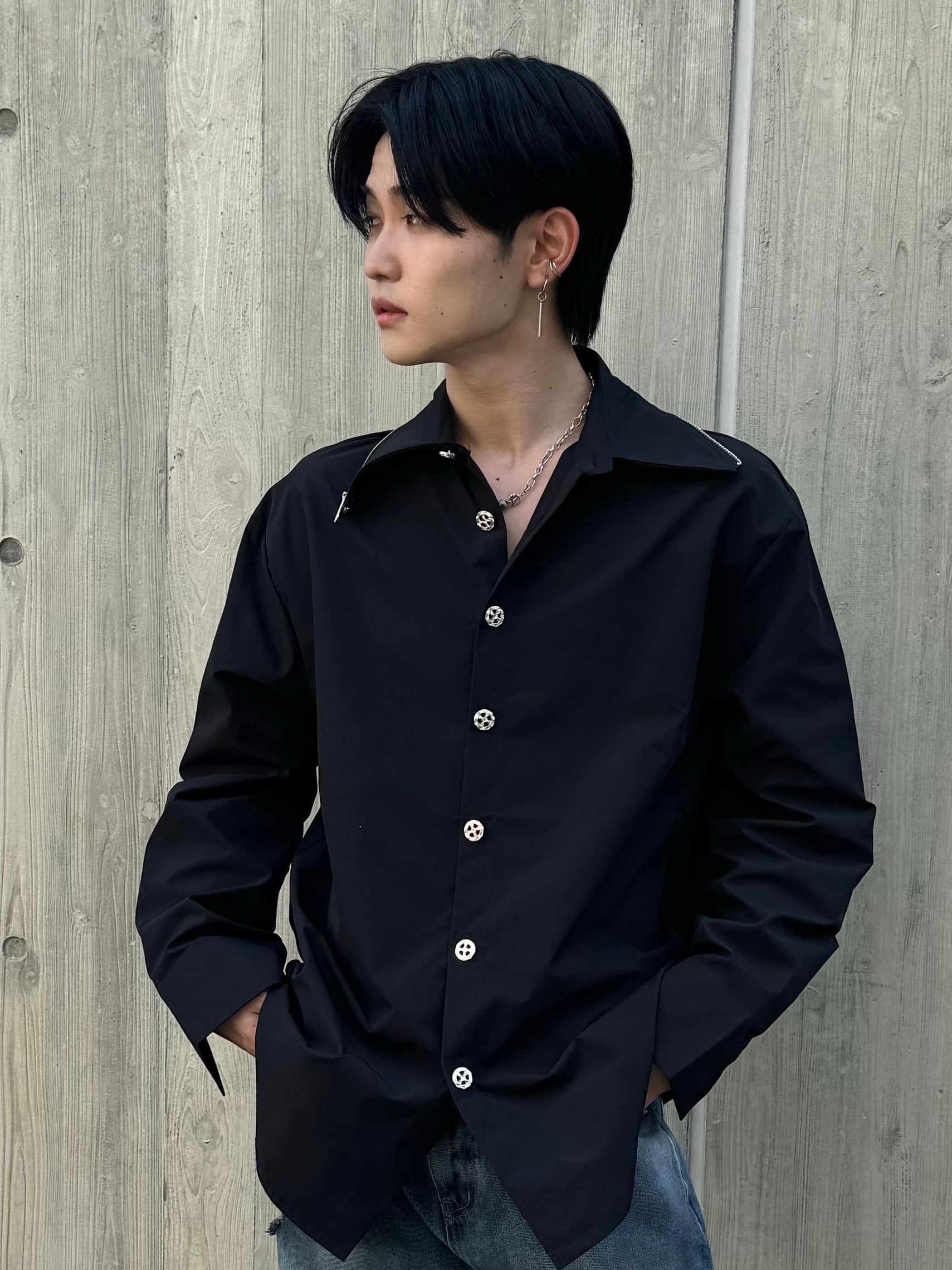 ALUDE SELECT】zip design shirt | 【ALUDE】韓国メンズファッション