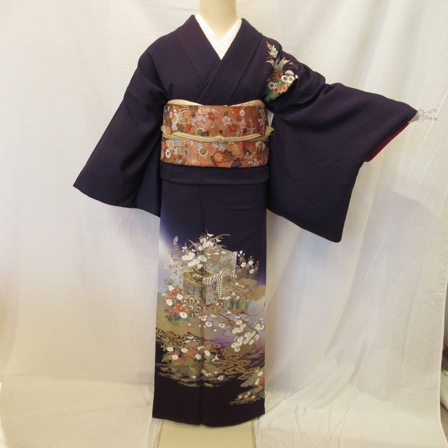 2402高身長ゆったりめ訪問着デカ 2402高身長ゆったりめ訪問着