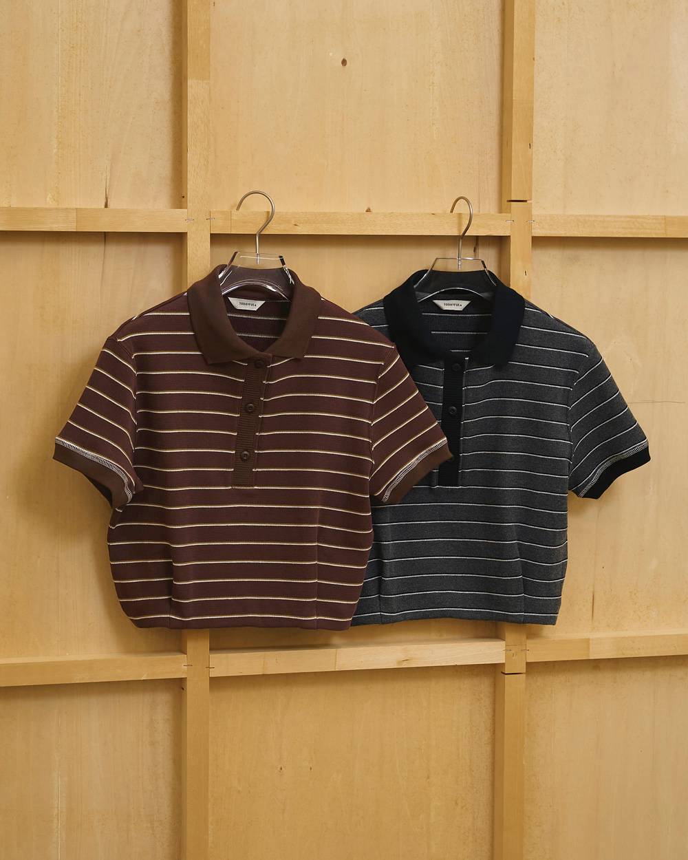 anuke】Knit Polo Onepiece | LASHIC