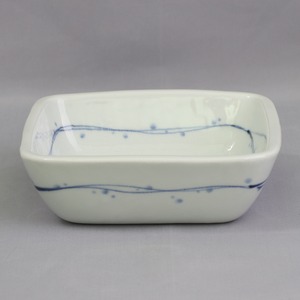 砥部焼 千山窯 さしみ鉢 小雪