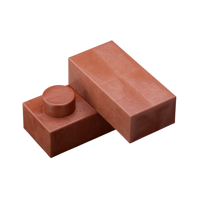 【レンブロックの日2026期間限定セール】レンブロックガーデン用キット30　単色カラーセット　レンガ／ベンガラ