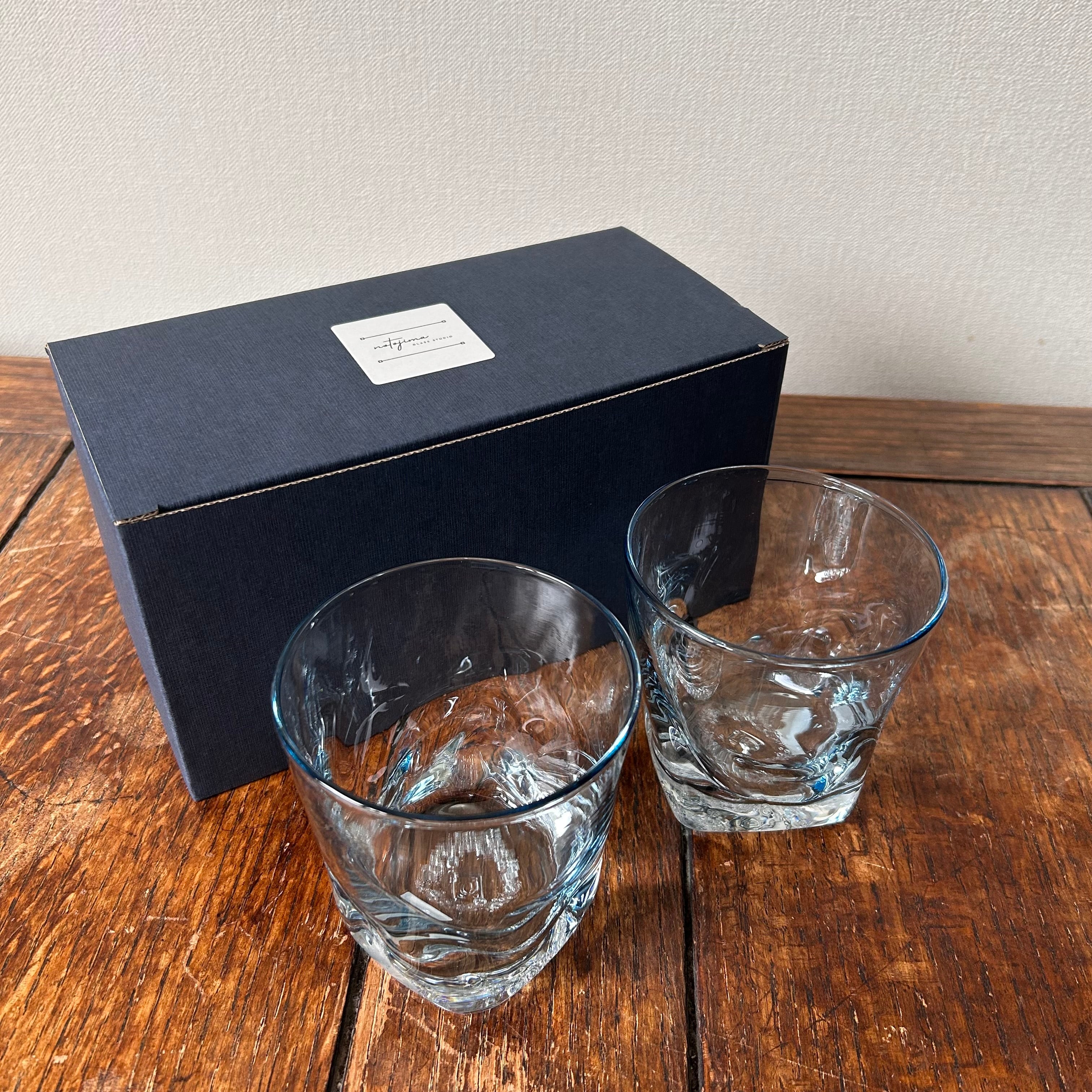 ギフトに！そのまま贈れるペアグラス】能登藍（のとブルー） 緩~KAN