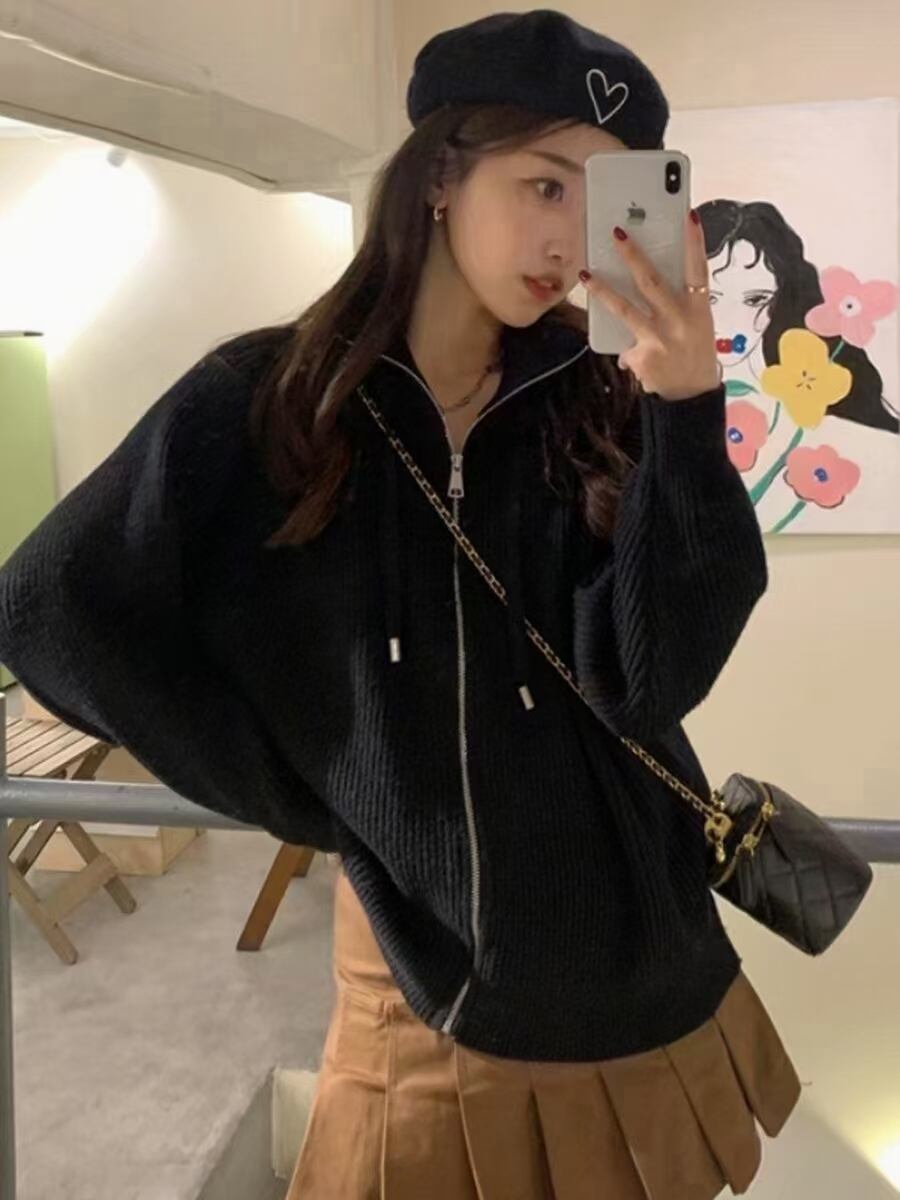 ジップリブニット　AJ12541-804