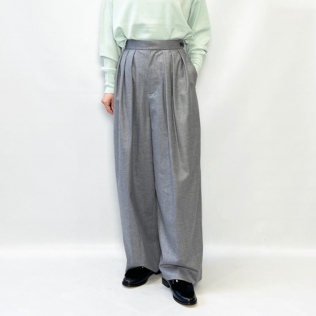 SACRA サクラ SUPER FINE FLANNEL PANTS 125610112 2025秋冬新作 [送料無料]