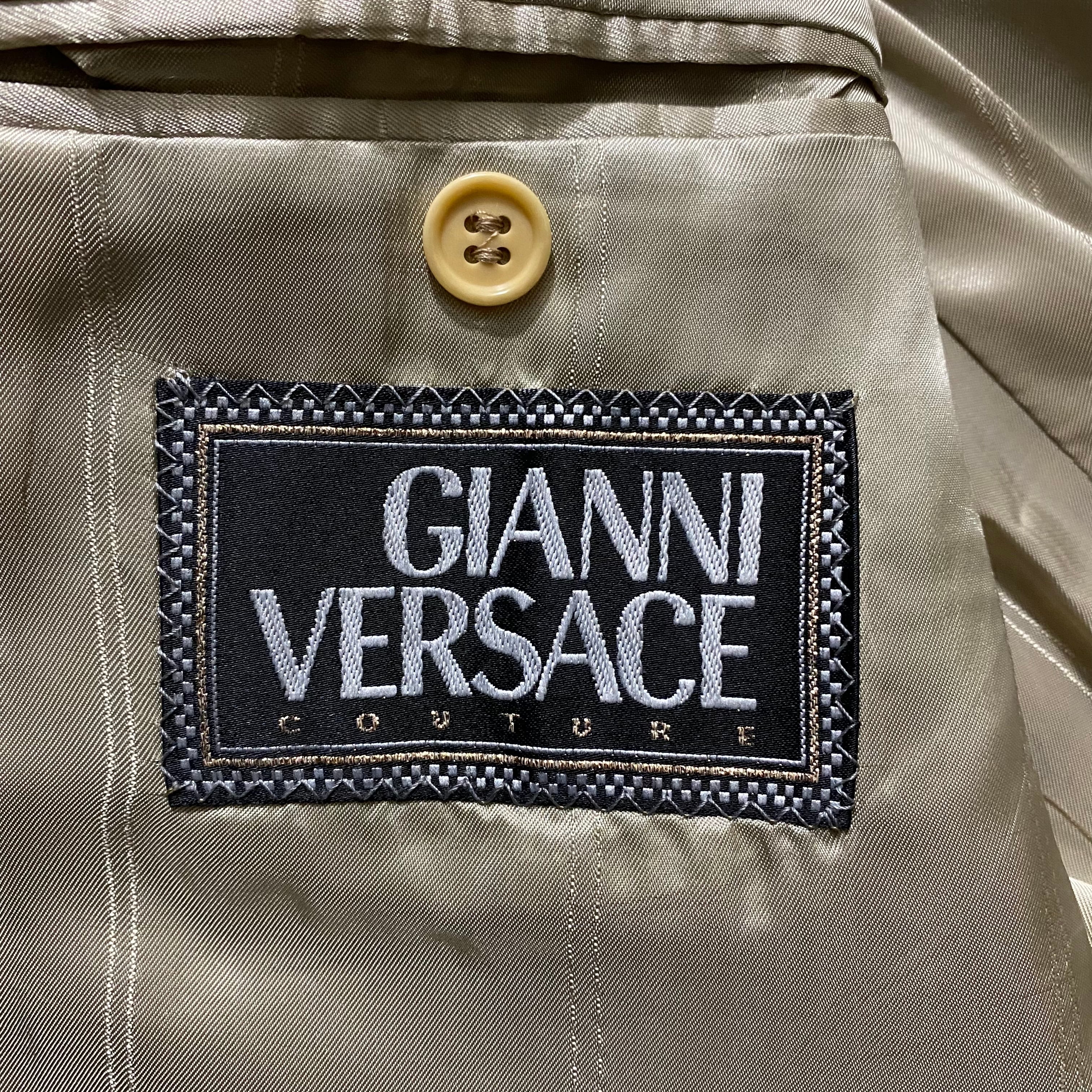 vintage GIANNI VERSACE check pattern tailored jacket | NOIR ONLINE