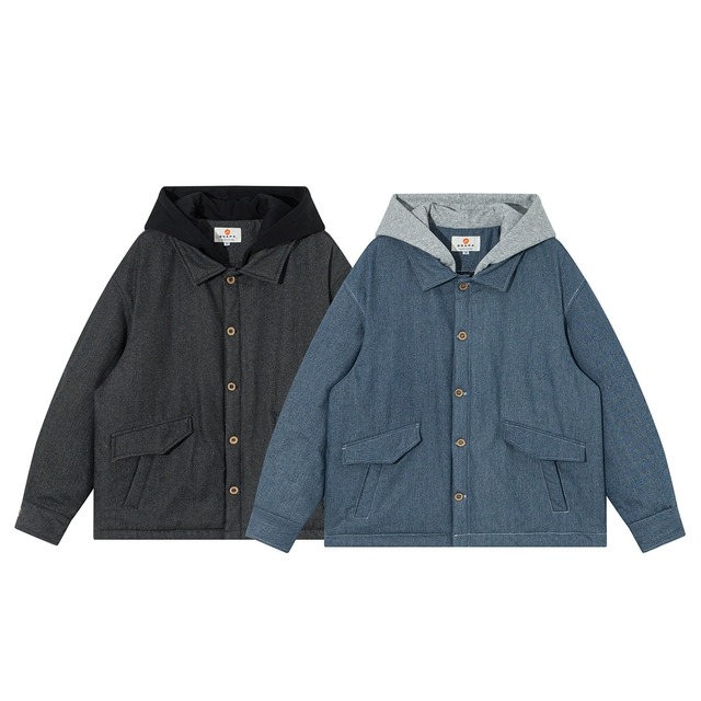 Hooded Pocket Denim Jacket [2312]
