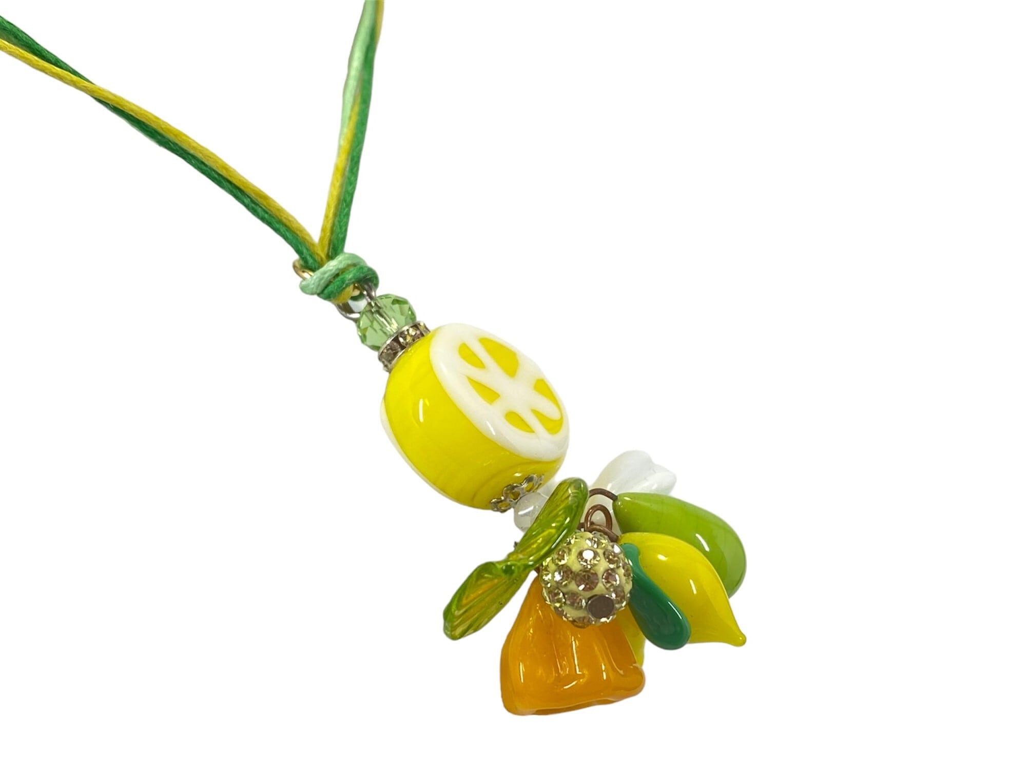 ベネチアンガラス ネックレス レモン-small | Della Luna
