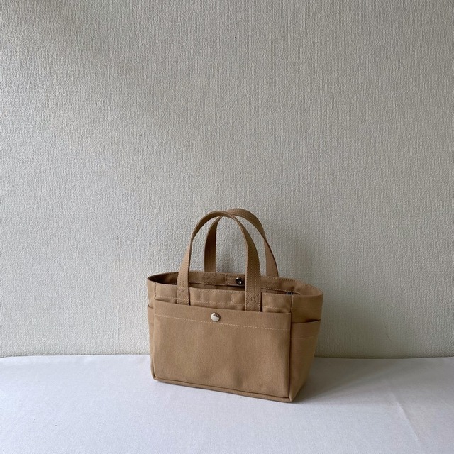 【全6色】「ボックストート」横長サイズ／アルマダ8号帆布【受注制作】