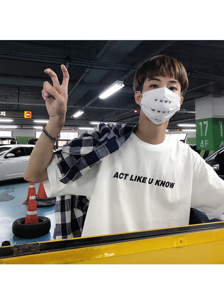 全2色 Tシャツ カットソー プリント カジュアル シンプル