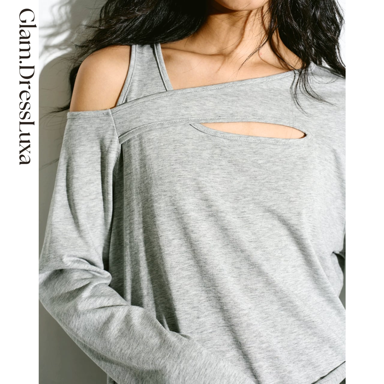 Asymmetry Cutトップス/2color_T1078