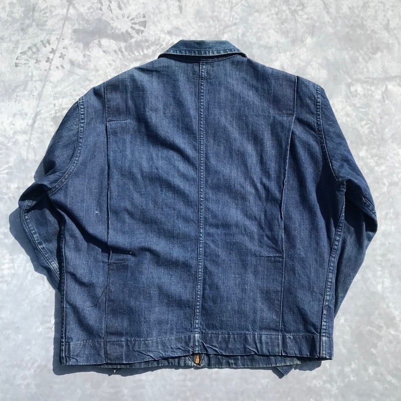 50's Unknown デニムジップアップジャケット U.S.NAVY 50's Unknown デニムジップアップジャケット U.S.NAVY