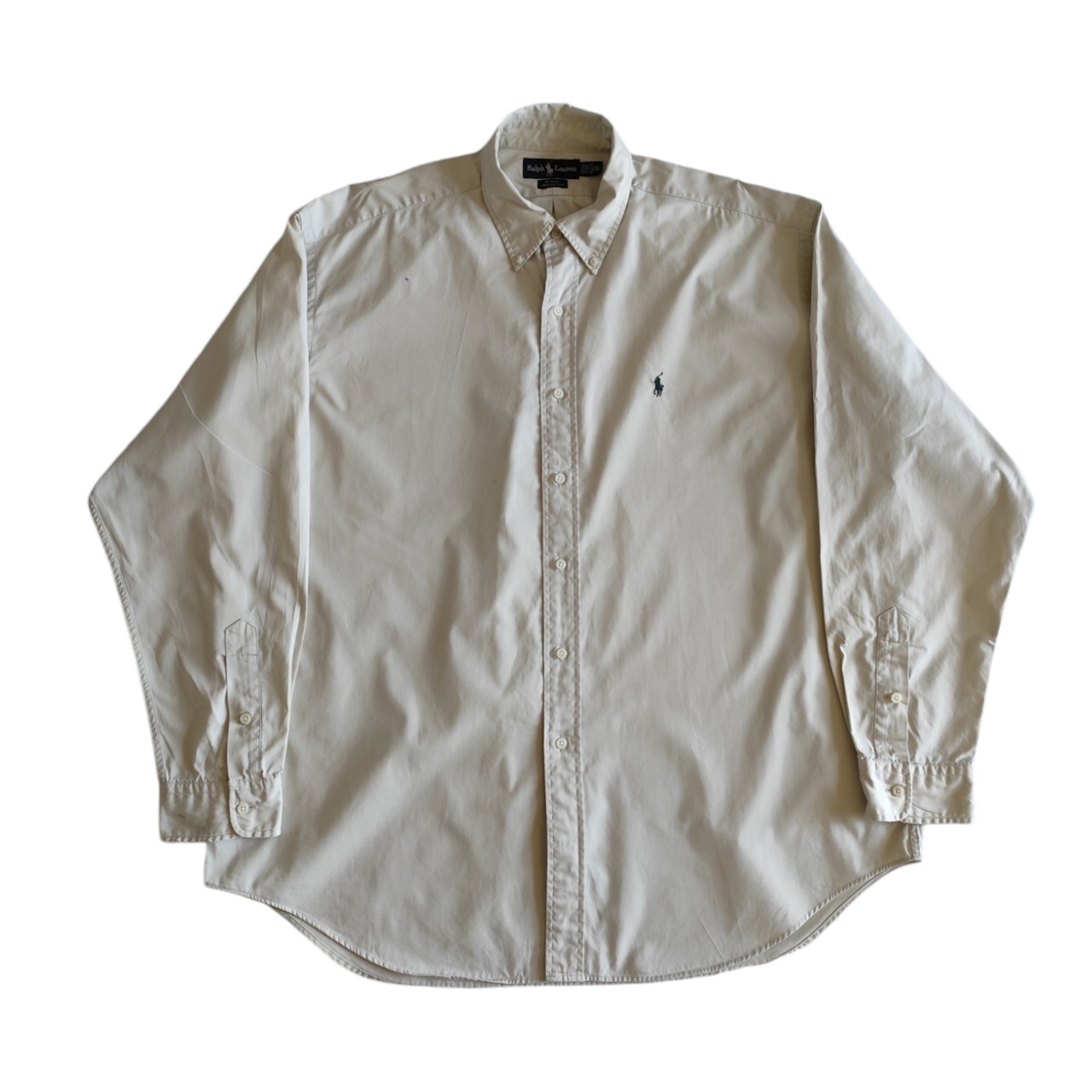 Ralph Lauren ラルフローレン ボタンダウンシャツ BLAKE アイボリー XL メンズ カジュアル コットン VINTAGE ビンテージ