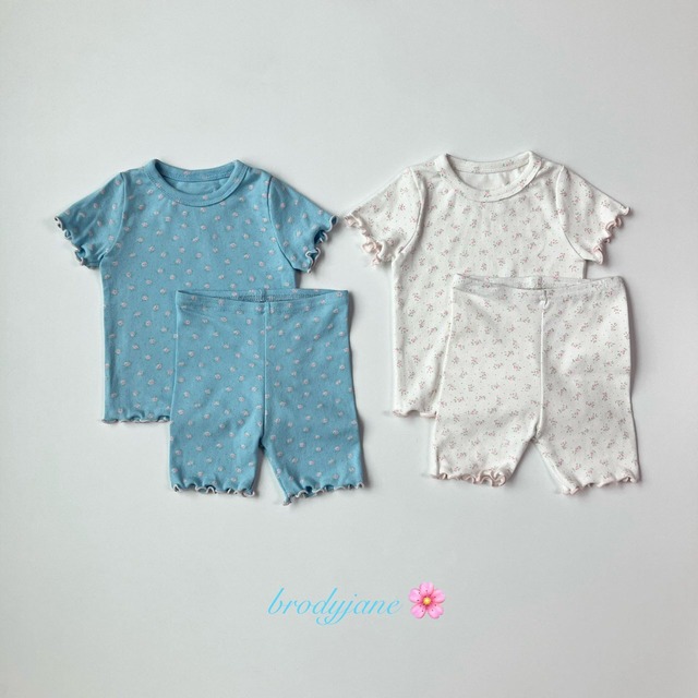 【取寄】brodyjane｜brandy short-sleeve set｜ブランディ半袖上下セット｜S-M｜baby｜26 summer