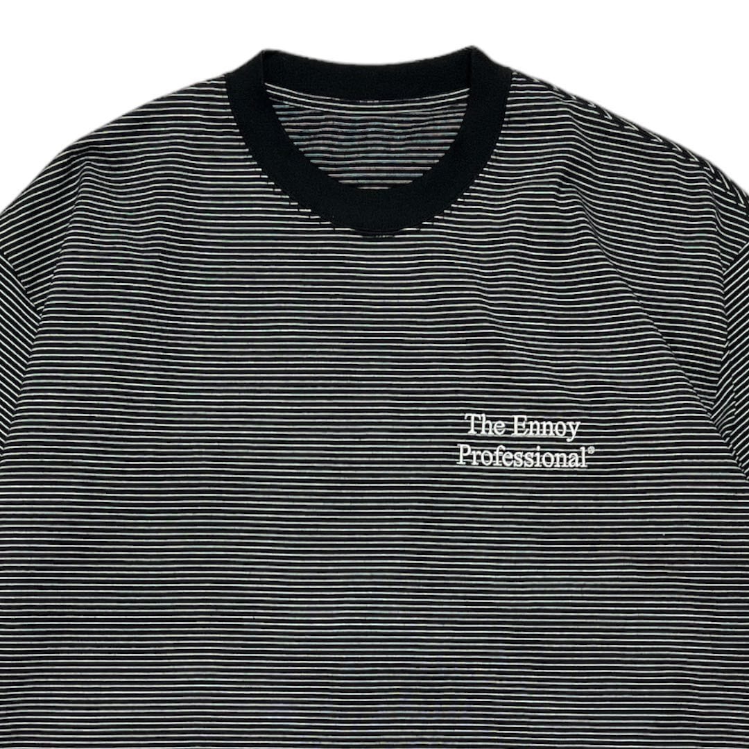 ennoy BORDER T-SHIRTS (NAVY × WHITE)