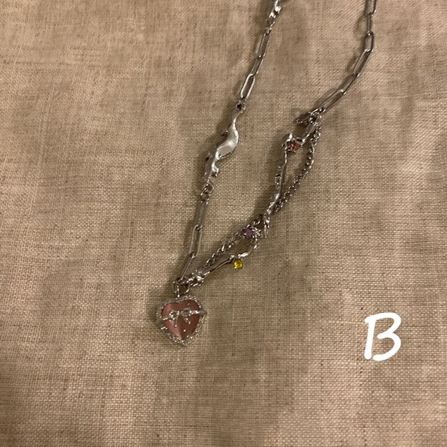 Somedayif夏の清冷感ジルコンネックレス 7s