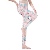 Legging Yoga Pants -フラミンリラックスレギンスパンツ 4206