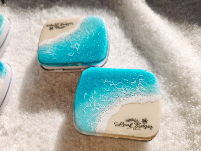 442.オーシャンレジンアート ピルケースミニサイズ