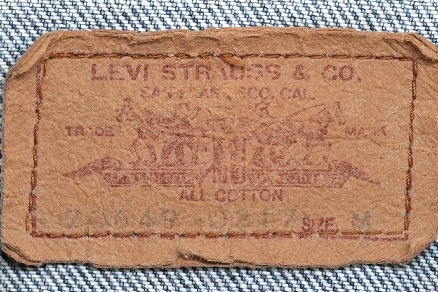 80s Levi's 70649-0217 デニムジャケット 日本製 80年代 ビンテージ Levi's リーバイス 70649-0217 ケミカル