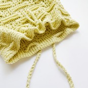 [Pattern] ブロックメッシュ巾着ハンドバッグ